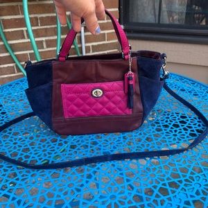 Coach colorblock crossbody handbag